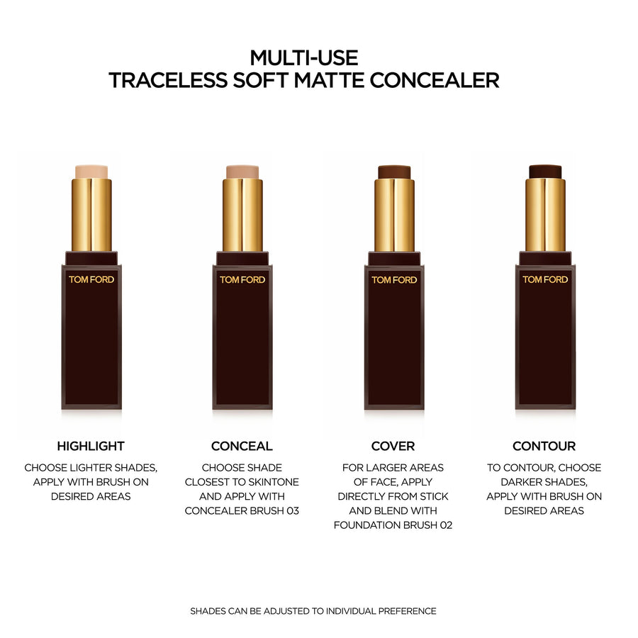 Kem Che Khuyết Điểm TOM FORD Traceless Soft Matte Concealer #0W0 Shell - Kallos Vietnam