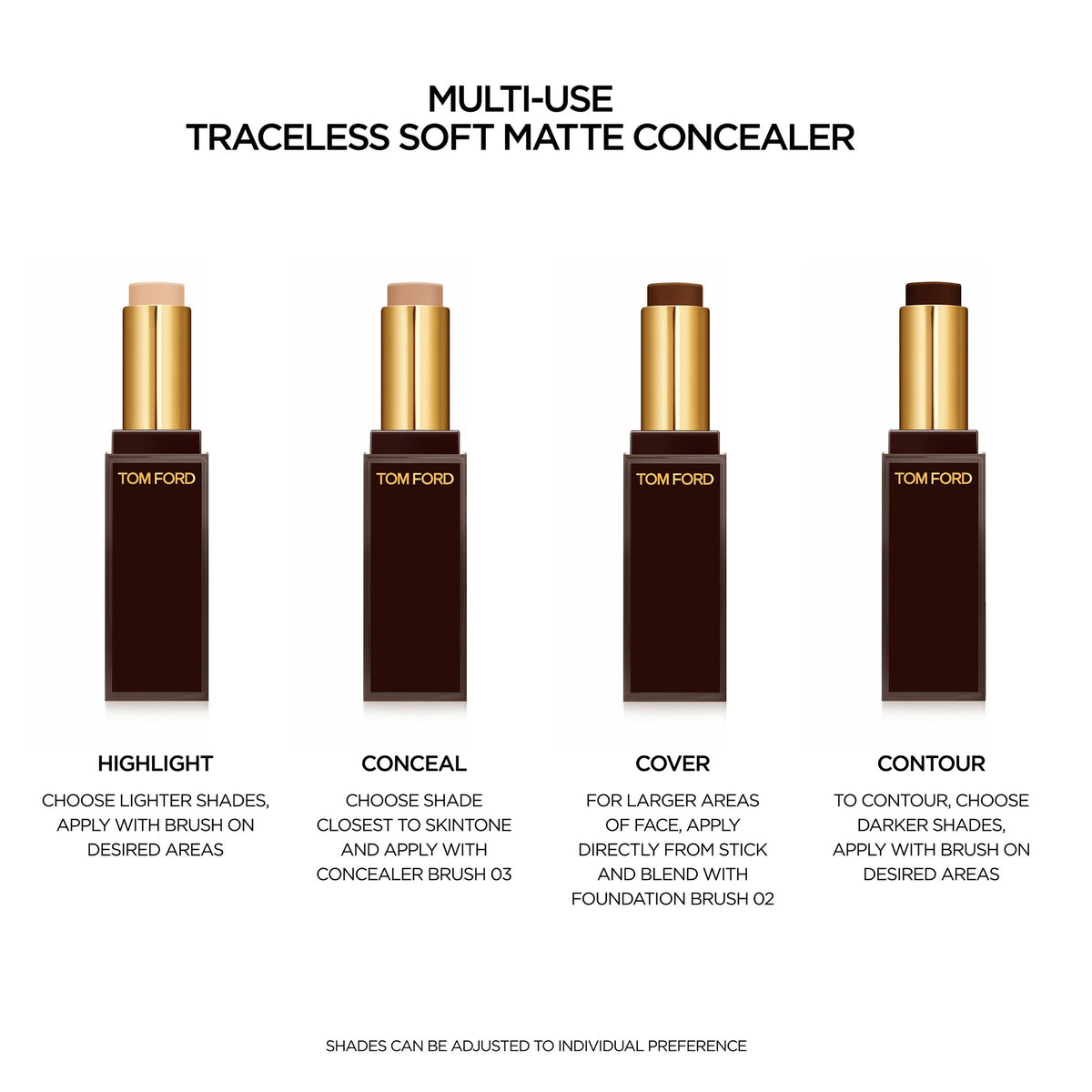 Kem Che Khuyết Điểm TOM FORD Traceless Soft Matte Concealer #1C0 Silk - Kallos Vietnam