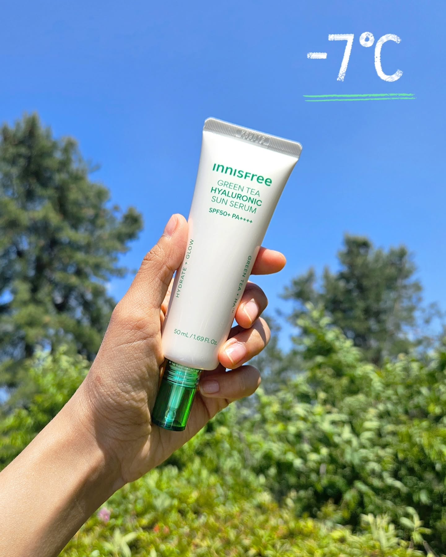 Kem Chống Nắng Innisfree Green Tea Hyaluronic Sun Serum-Kallos