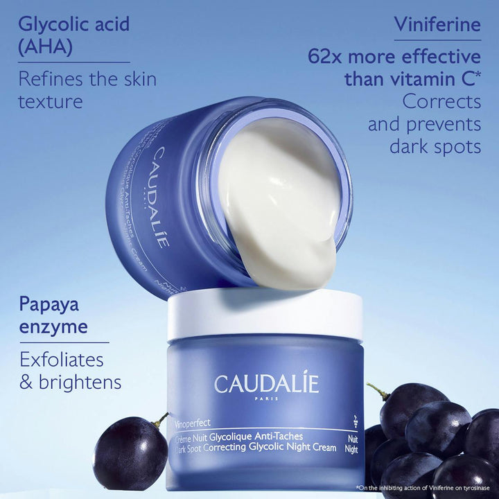 Kem Dưỡng Caudalie Vinoperfect Dark Spot Correcting Glycolic Night Cream-Kallos