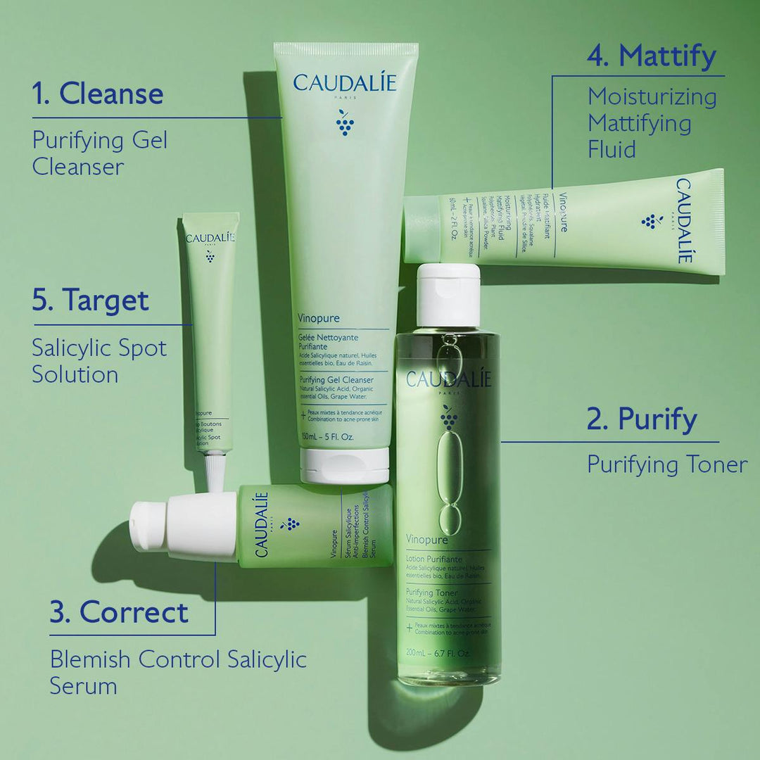 Kem Dưỡng Caudalie Vinopure Moisturizing Mattifying Fluid