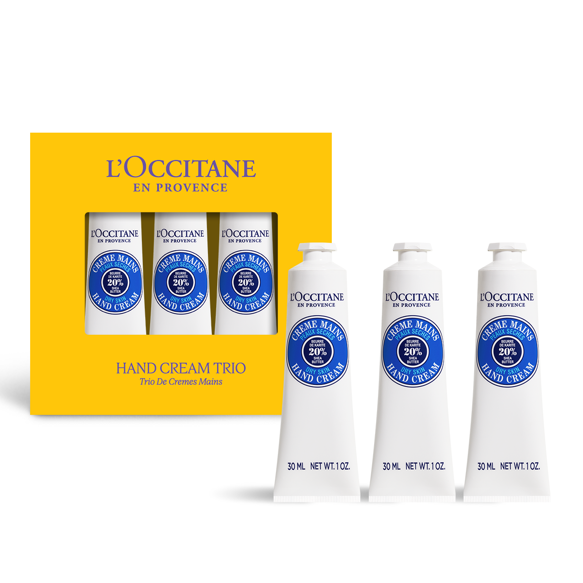 Kem Dưỡng Tay L'OCCITANE 20% Shea Butter Hand Cream Trio