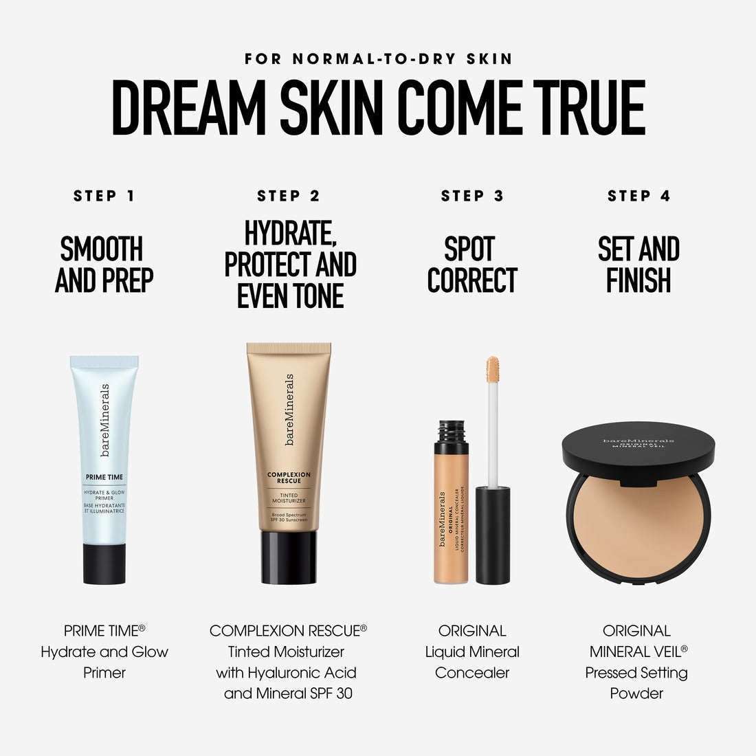 Kem Lót bareMinerals PRIME TIME Hydrate & Glow Primer-Kallos