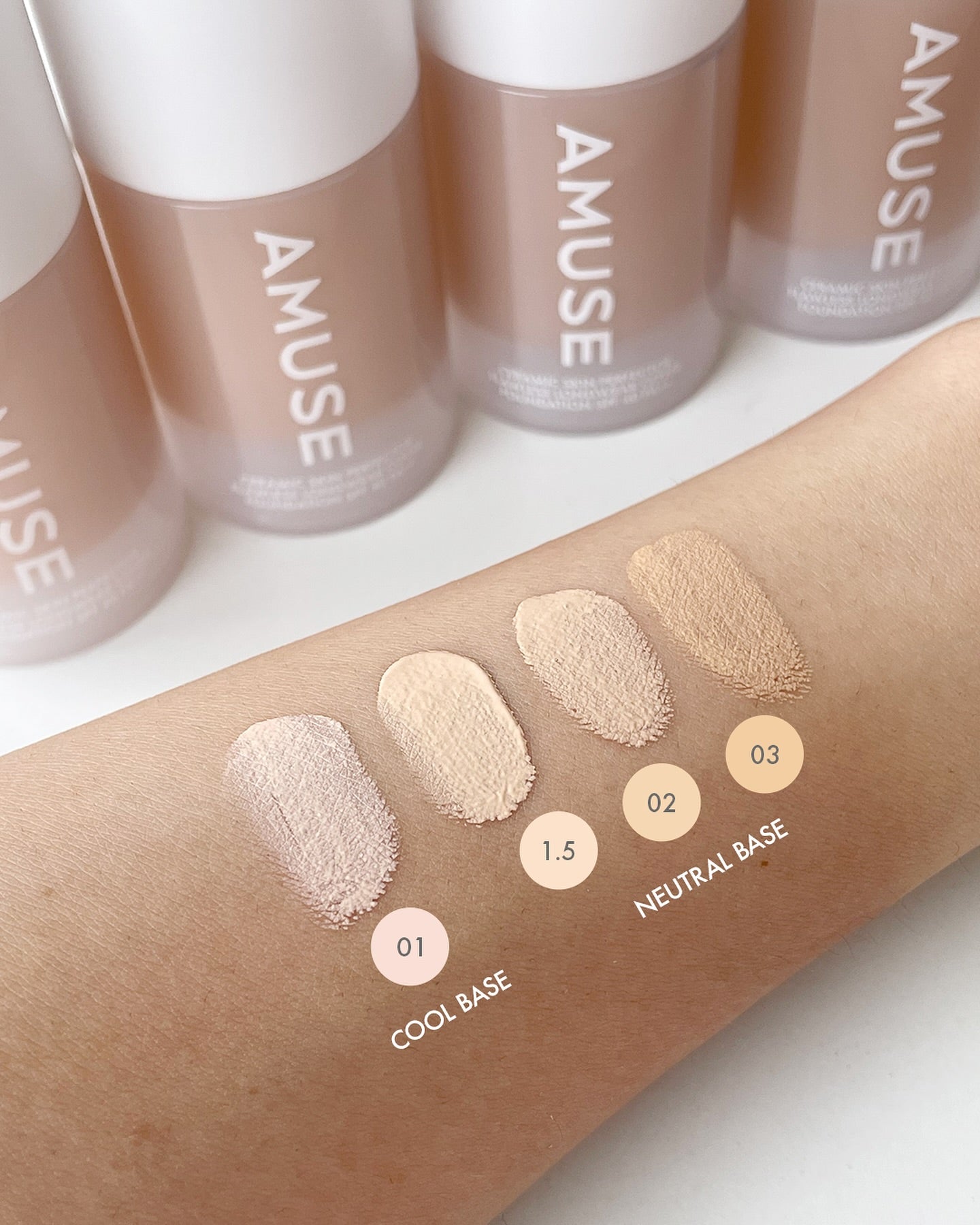 Kem Nền AMUSE Ceramic Skin Perfector Foundation-Kallos