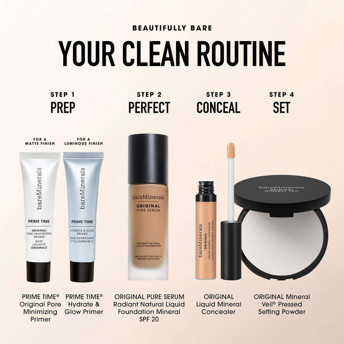 Kem Nền bareMinerals ORIGINAL Pure Serum #Light Warm 2.5-Kallos