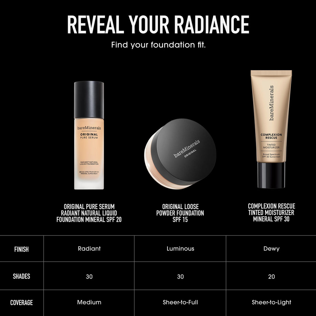Kem Nền bareMinerals ORIGINAL Pure Serum #Light Warm 2.5-Kallos