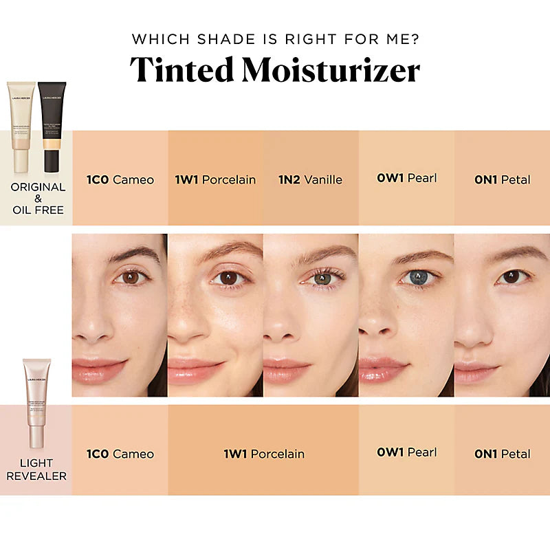 Kem Nền Laura Mercier Tinted Moisturizer Light Revealer #1W1 Porcelain-Kallos