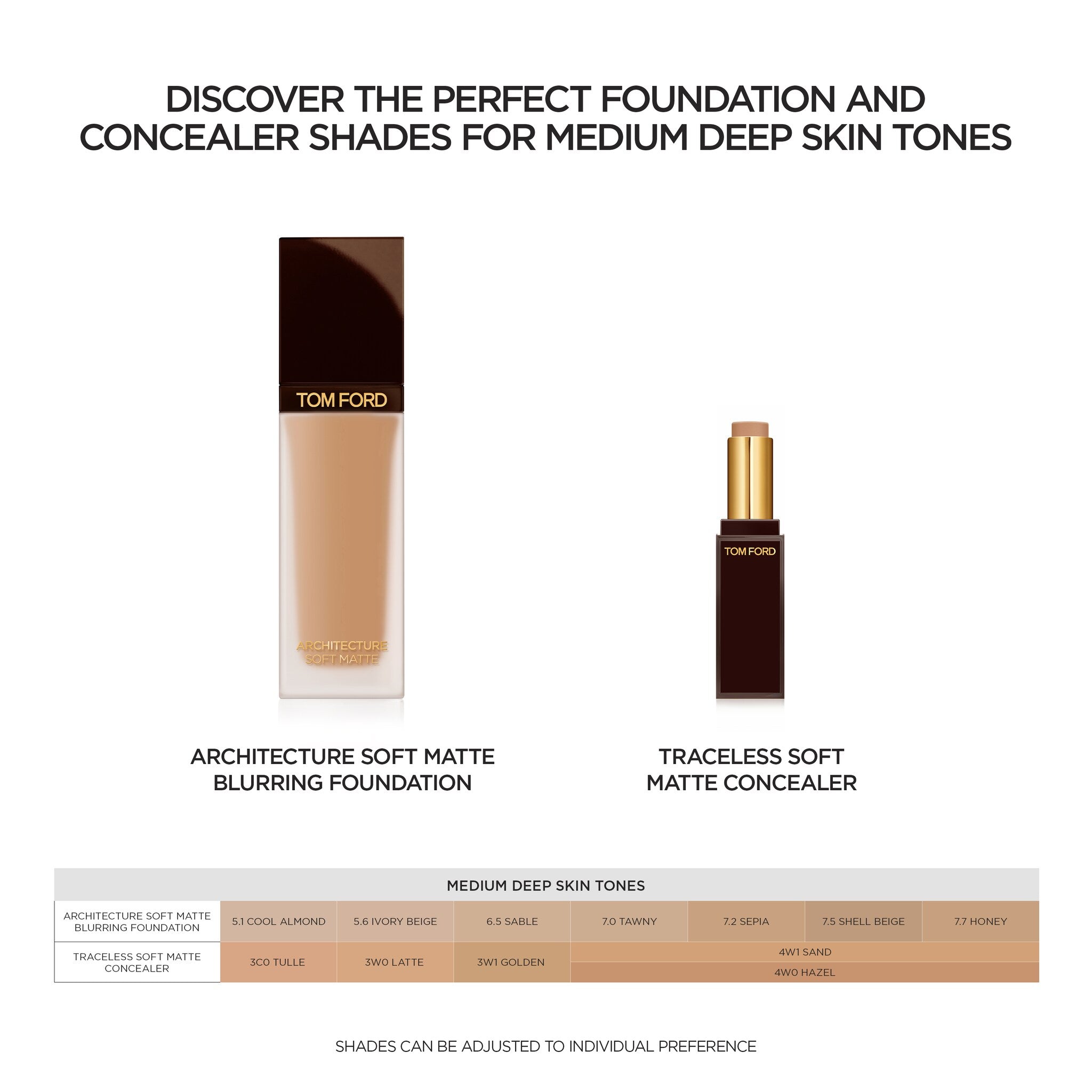 Kem Nền TOM FORD Architecture Soft Matte Foundation #7.0 Tawny - Kallos Vietnam