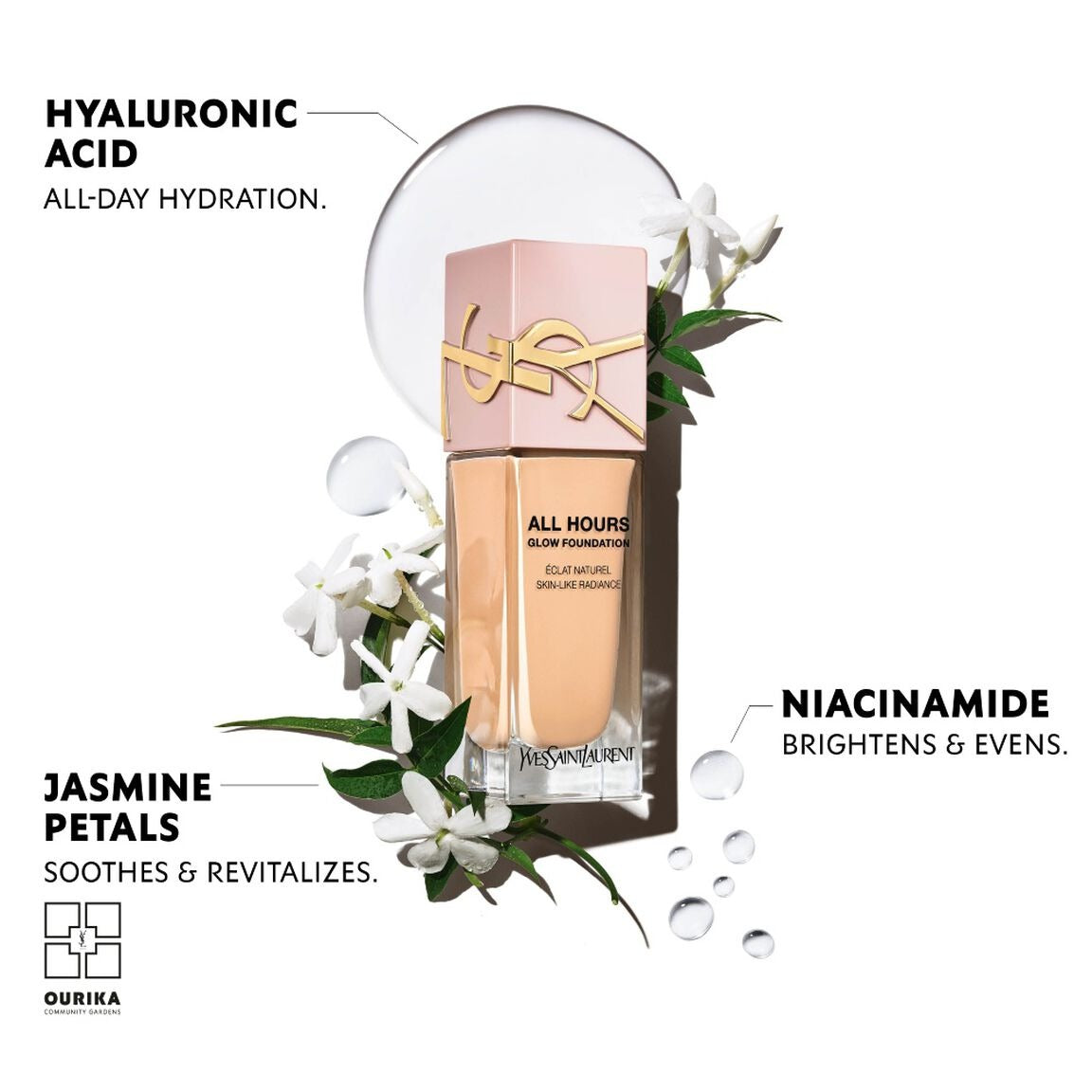Kem Nền YSL All Hours Glow Foundation #LC2-Kallos