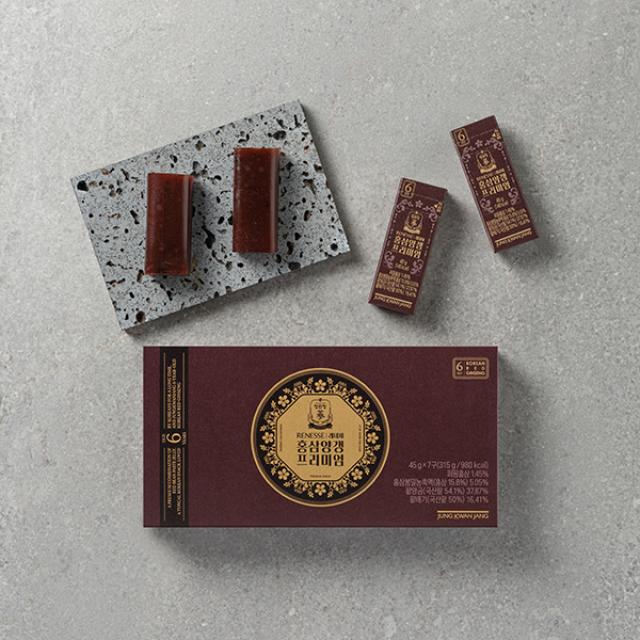 Kẹo Hồng Sâm KGC Jung Kwan Jang Renesse Red Ginseng Jelly Premium #7 Bars-Kallos