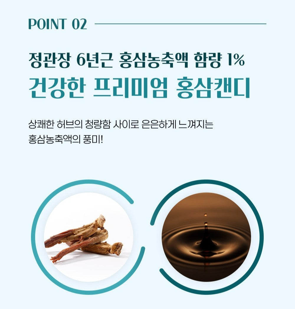 Kẹo Hồng Sâm KGC Renesse Korean Red Ginseng Candy Hu #160 Gram - Kallos Vietnam