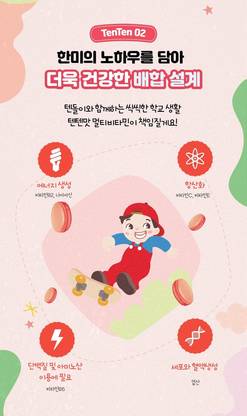 Kẹo Tăng Chiều Cao Hanmi Tentenmat Multivitamin-Kallos