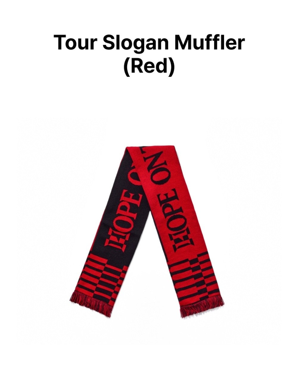 Khăn BTS Tour Slogan Muffler #Red - Kallos Vietnam