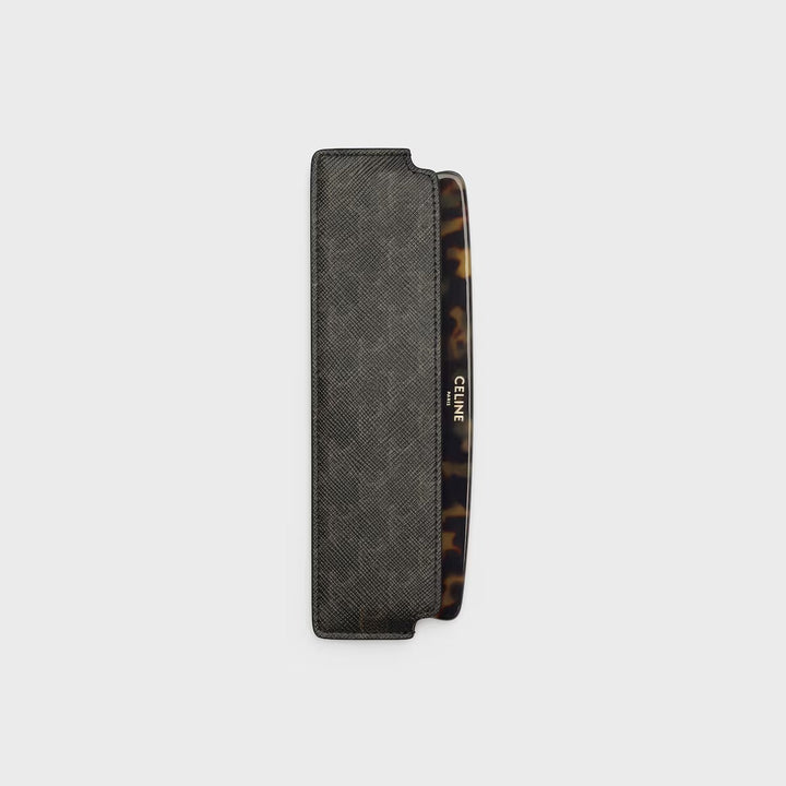 Lược CELINE Hair Comb With Case In Triomphe Canvas 