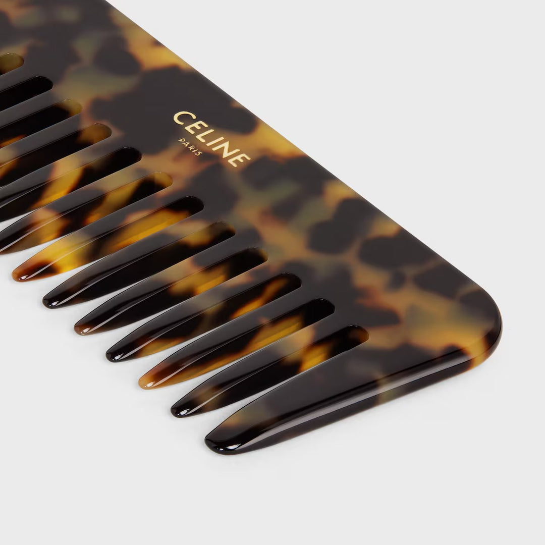 Lược CELINE Small Hair Comb With Case In Smooth Calfskin #Tan