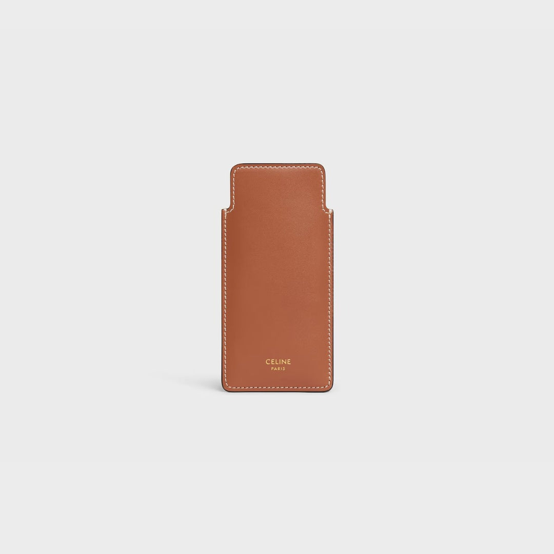 Lược CELINE Small Hair Comb With Case In Smooth Calfskin #Tan