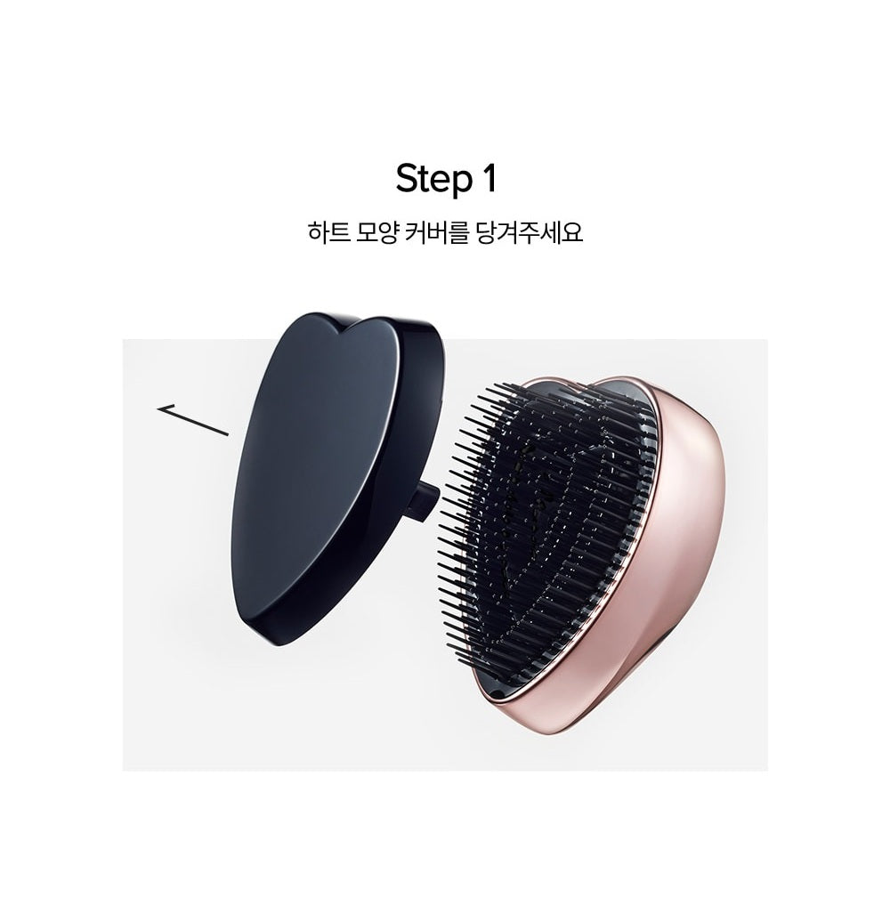 Lược Gỡ Rối ReFa Heart Brush #Matte Black