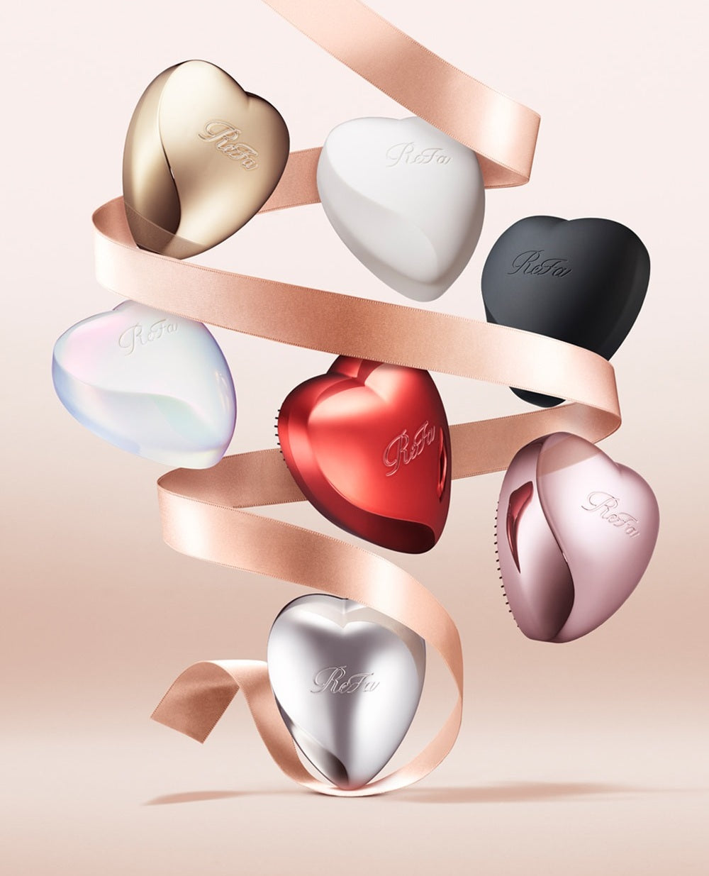 Lược Gỡ Rối ReFa Heart Brush #Rose Gold