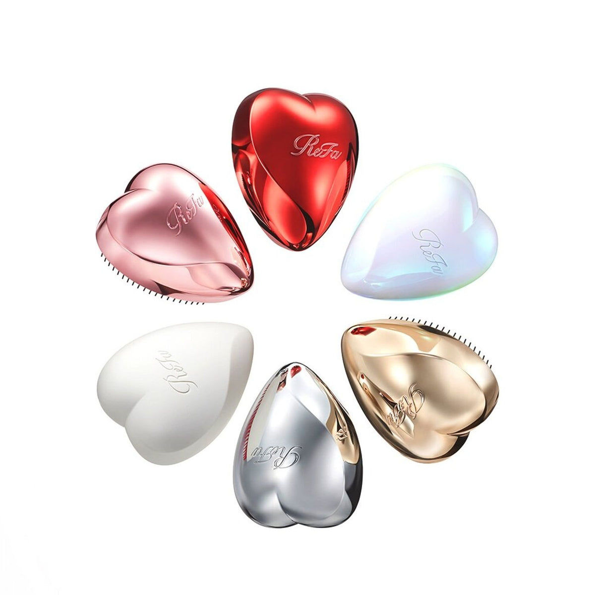 Lược Gỡ Rối ReFa Heart Brush #Shine Red
