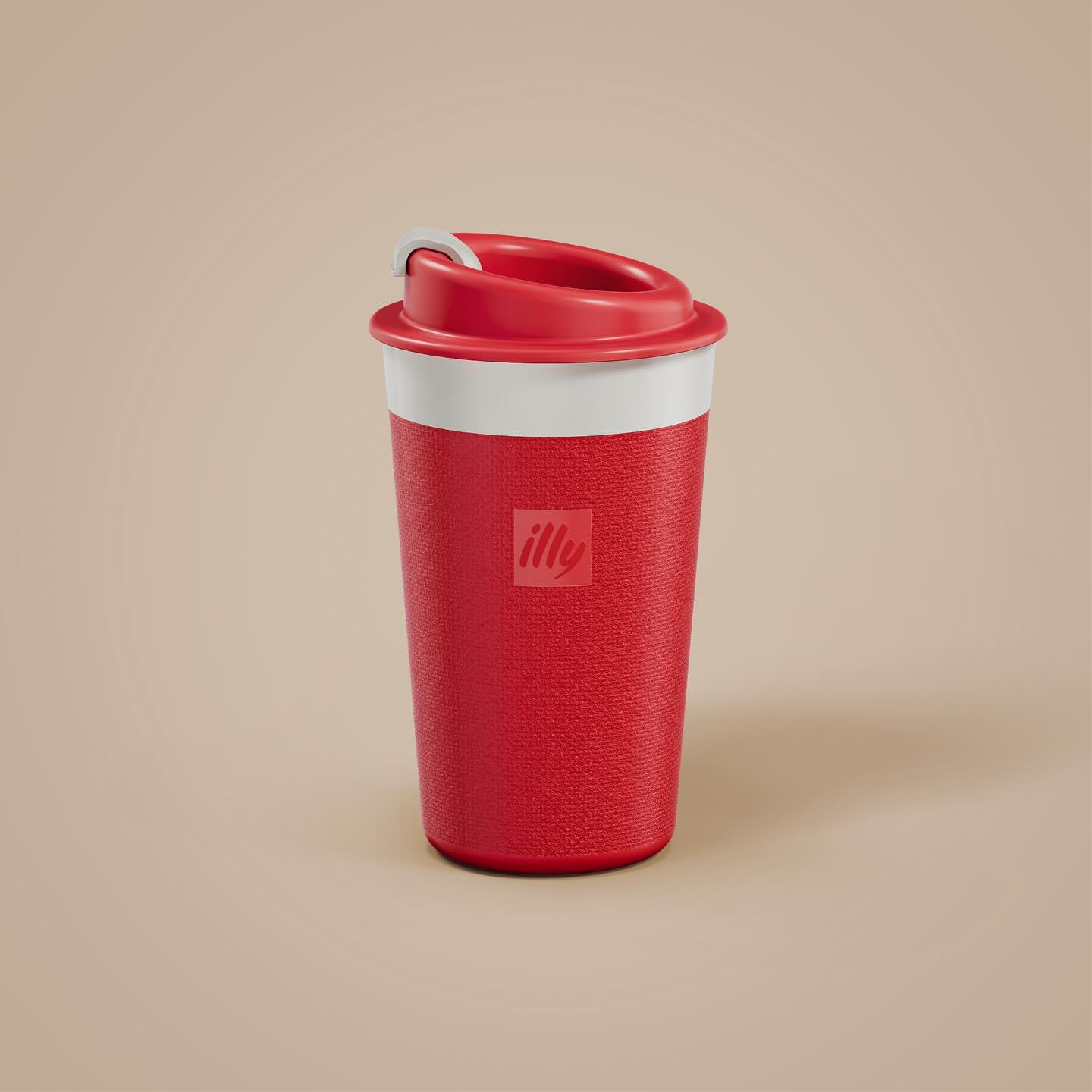 Ly ILLY Travel Mug Matte Red-Kallos
