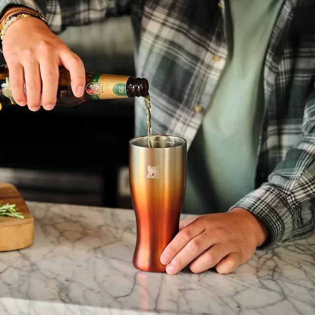 Ly STANLEY Golden Hour Prismatic Pilsner Glass #Amber Haze