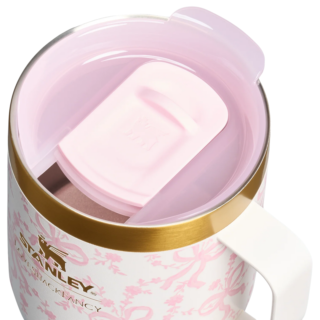 Ly STANLEY Holiday Everyday Camp Mug #Coquette Bow Chantilly
