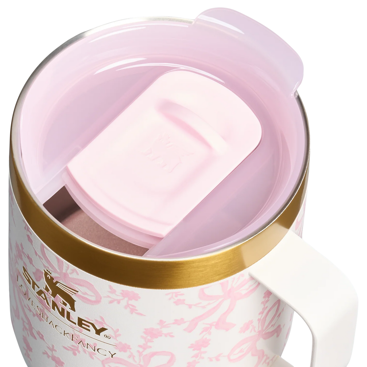 Ly STANLEY Holiday Everyday Camp Mug #Coquette Bow Chantilly