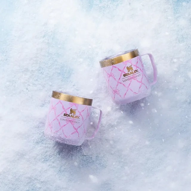 Ly STANLEY Holiday Everyday Camp Mug #Coquette Bow Chantilly