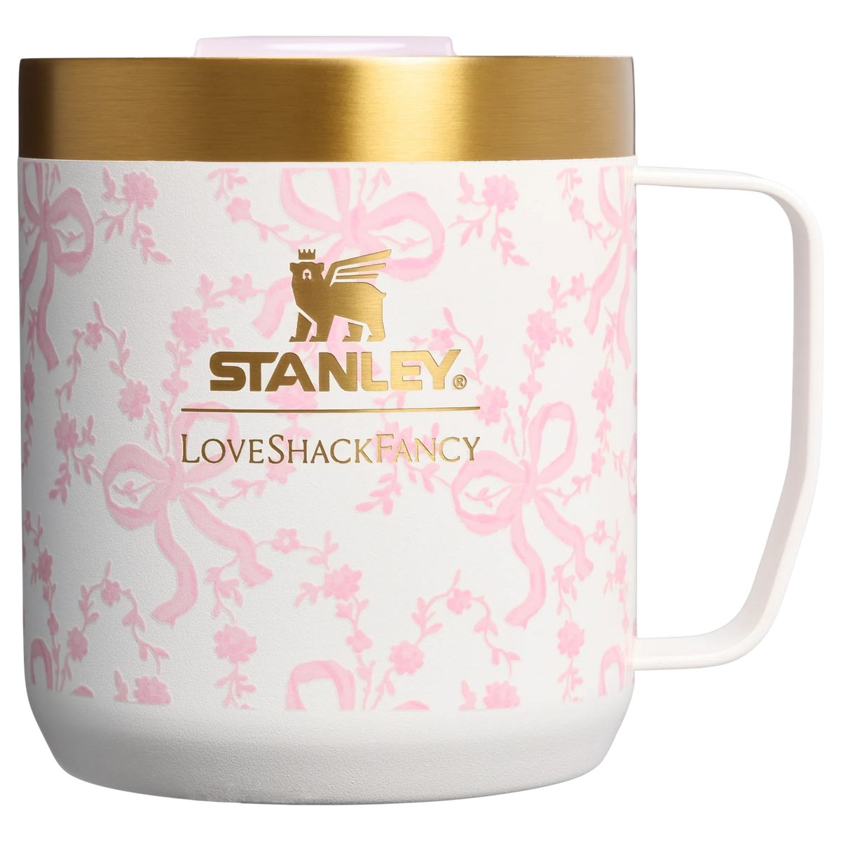 Ly STANLEY Holiday Everyday Camp Mug #Coquette Bow Chantilly
