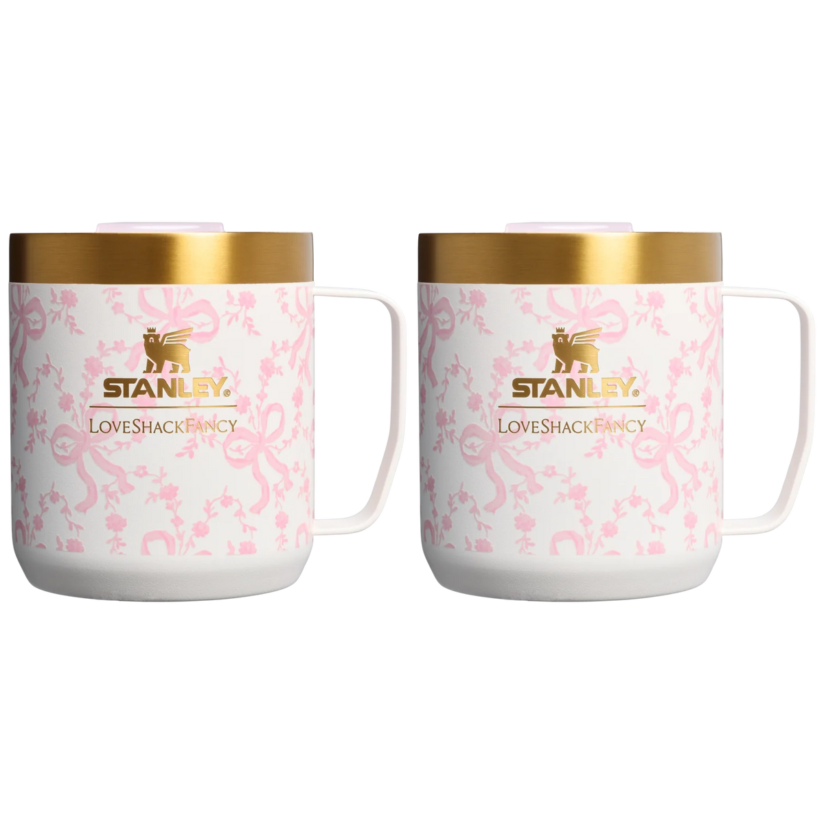 Ly STANLEY Holiday Everyday Camp Mug #Coquette Bow Chantilly