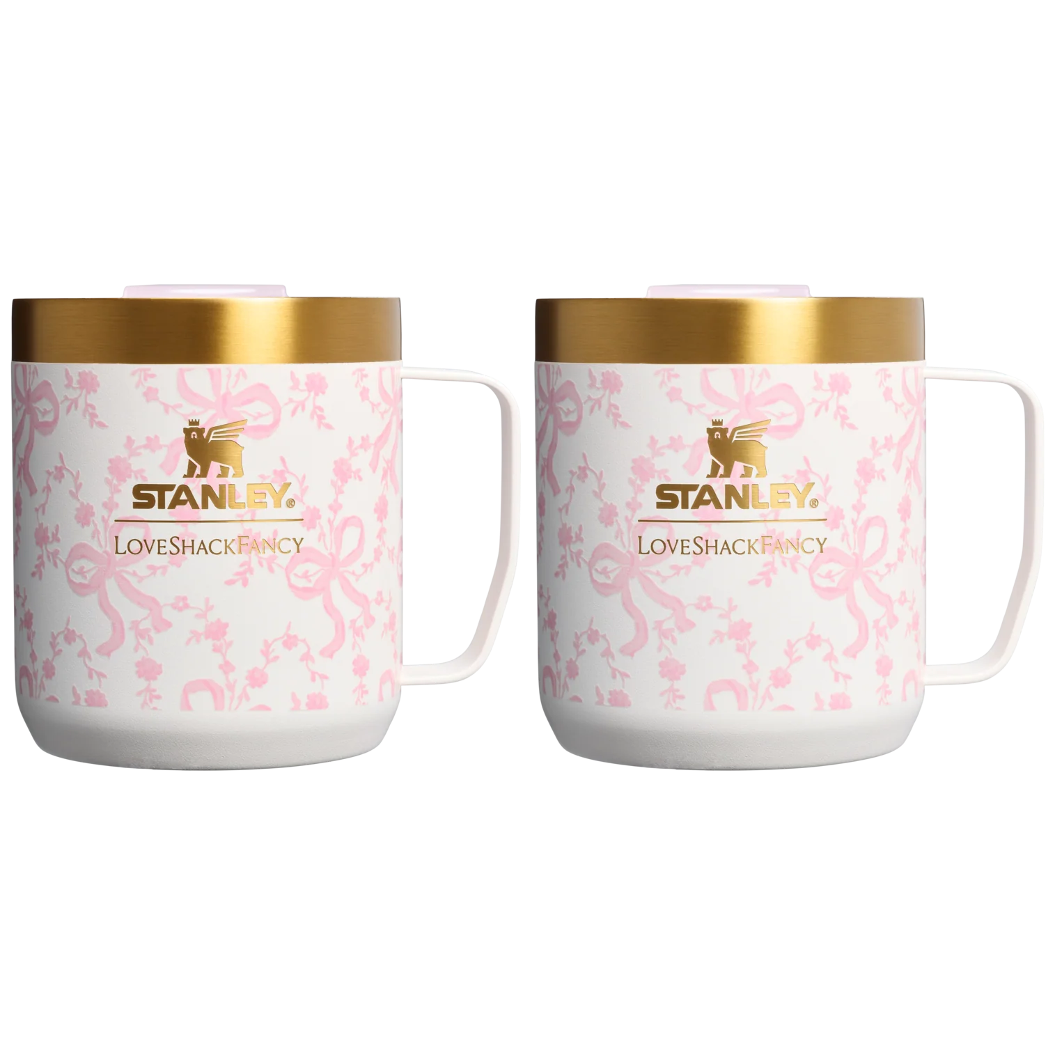 Ly STANLEY Holiday Everyday Camp Mug #Coquette Bow Chantilly-Kallos