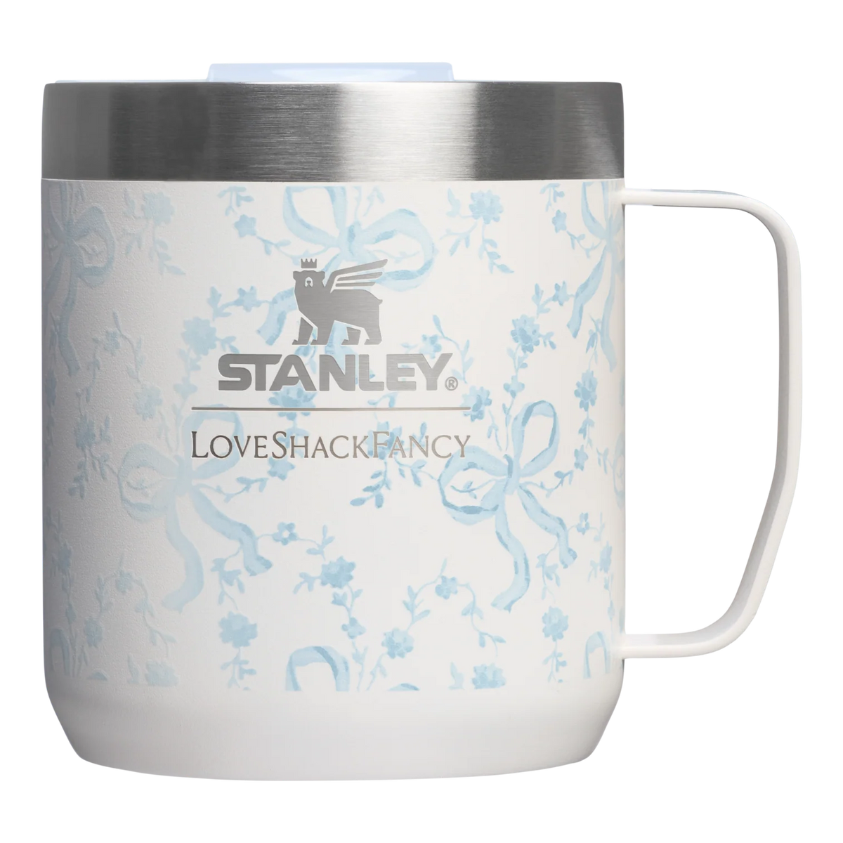 Ly STANLEY Holiday Everyday Camp Mug #Coquette Bow Winter Ice