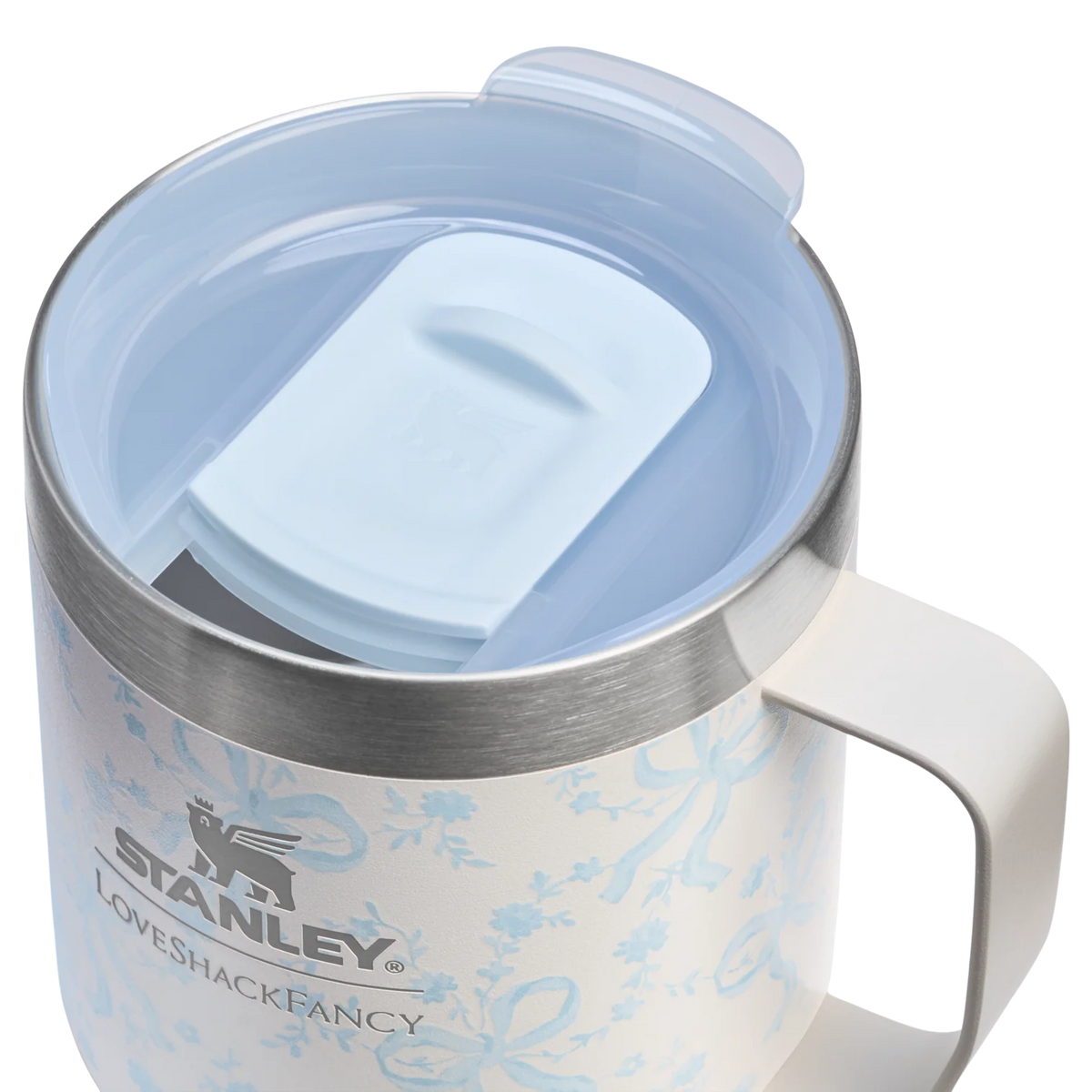 Ly STANLEY Holiday Everyday Camp Mug #Coquette Bow Winter Ice