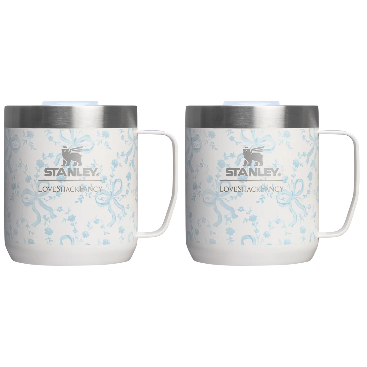 Ly STANLEY Holiday Everyday Camp Mug #Coquette Bow Winter Ice