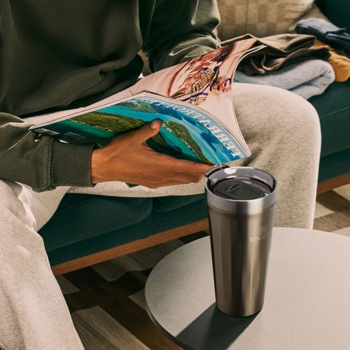 Ly STANLEY Textured Everyday Tumbler #Gunmetal Shine