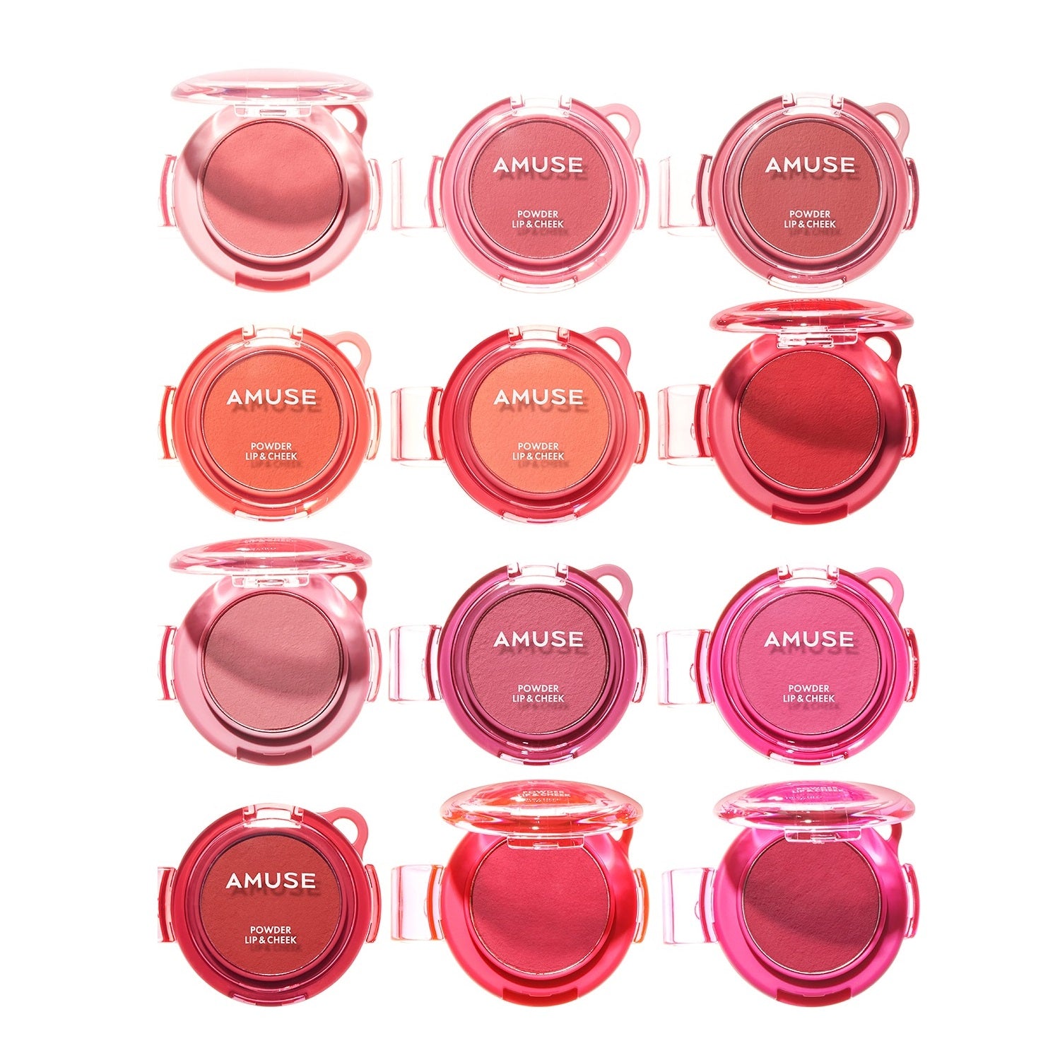 Bộ Má Hồng & Son AMUSE Powder Lip & Cheek 12 Piece Set-Kallos