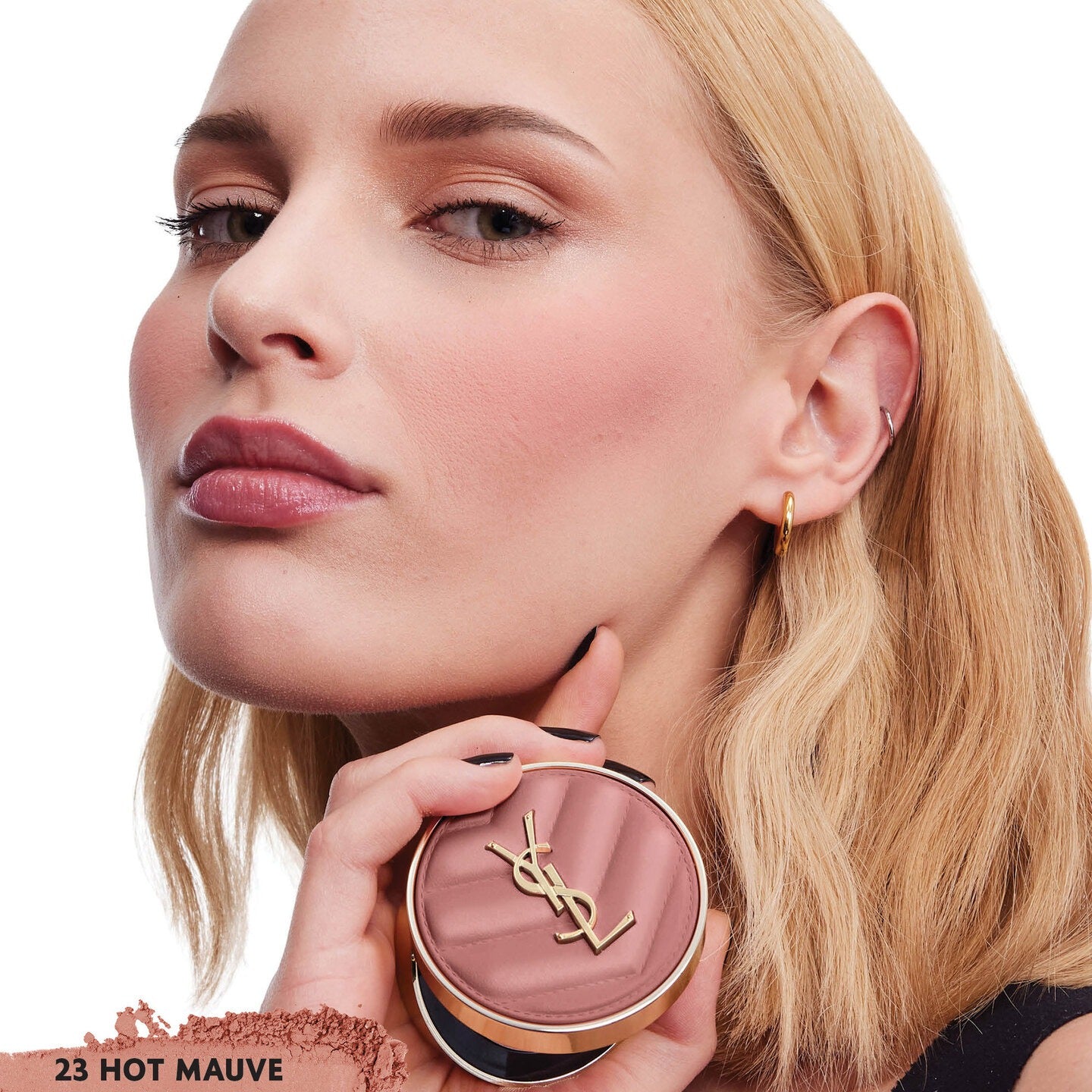 Má Hồng YSL Make Me Blush Bold Blurring Blush #23 Hot Mauve-Kallos