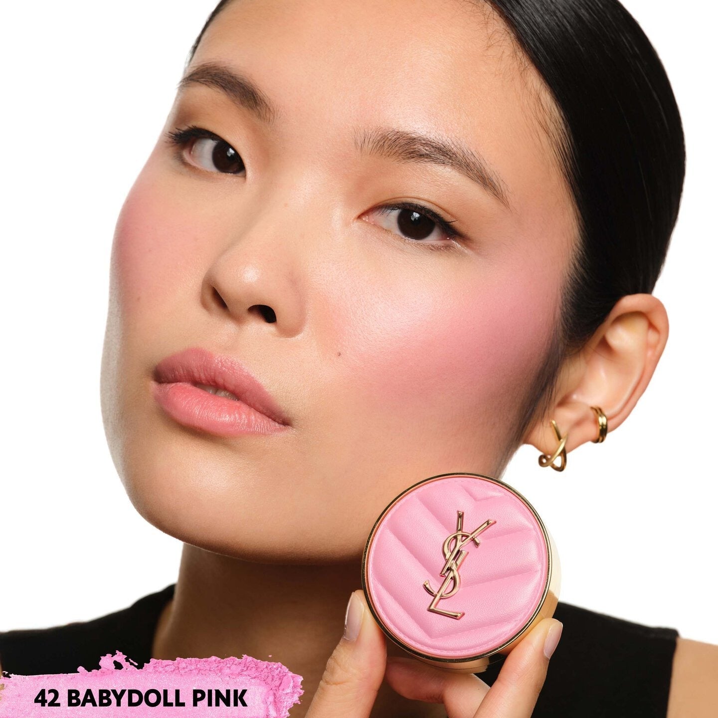Má Hồng YSL Make Me Blush Bold Blurring Blush #42 Babydoll Pink-Kallos