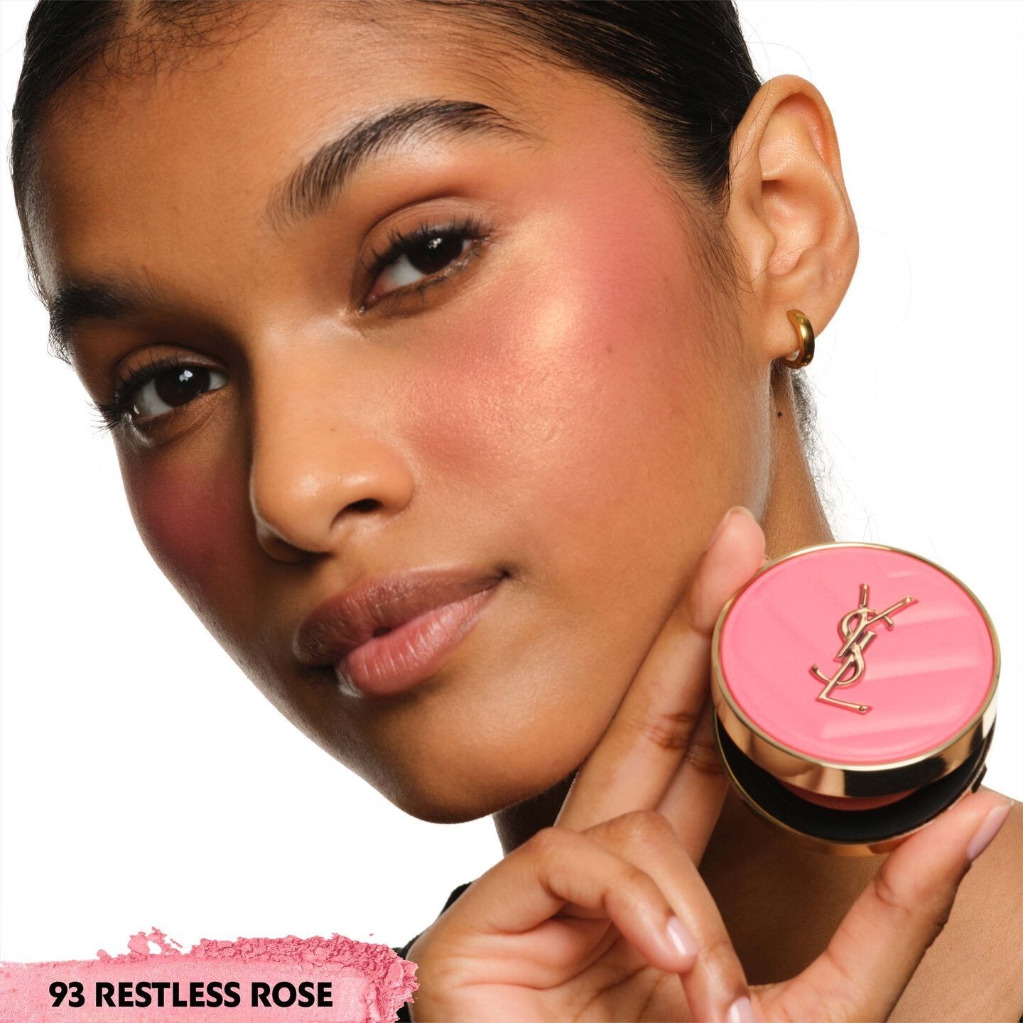 Má Hồng YSL Make Me Blush Bold Blurring Blush #93 Restless Rosé-Kallos