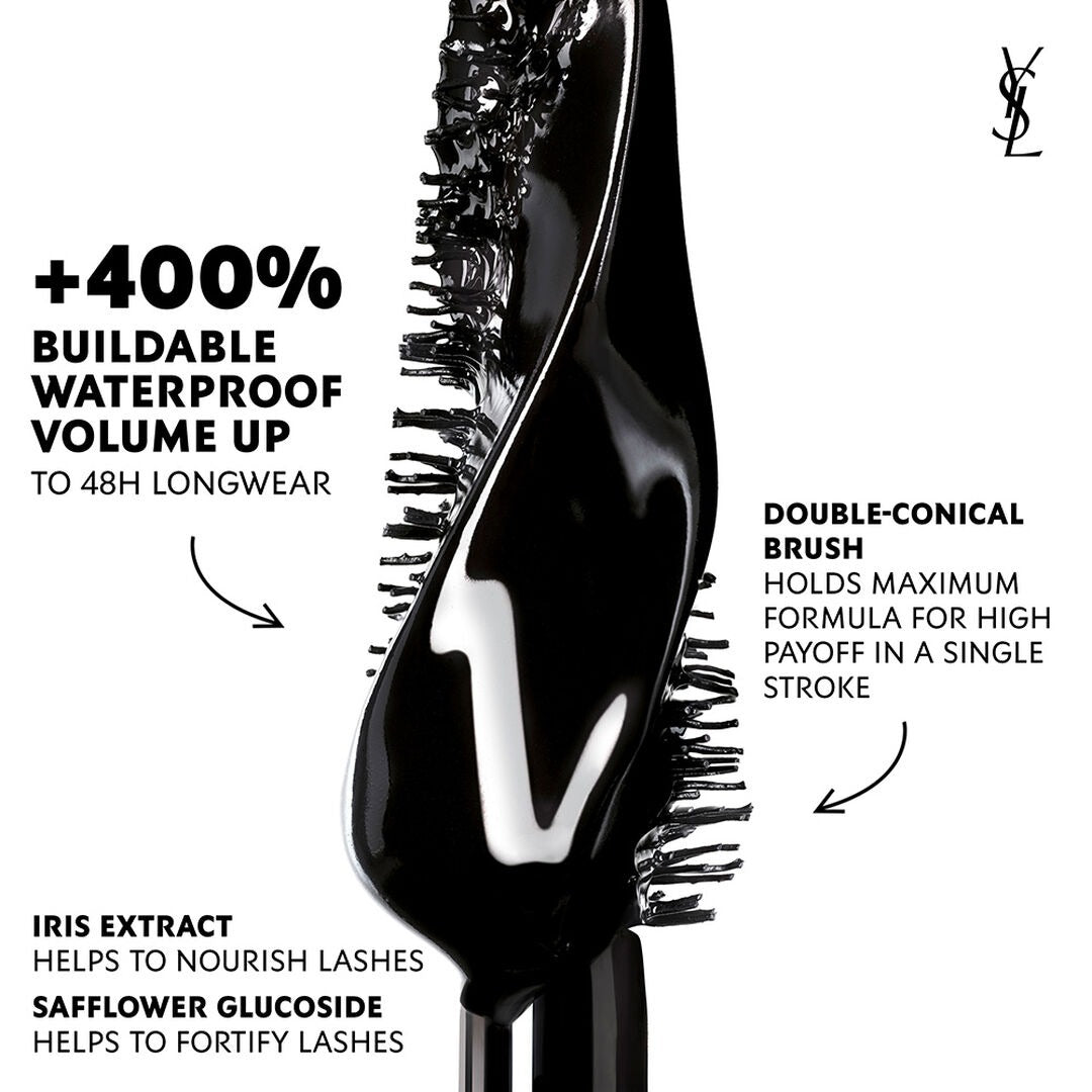 Mascara YSL Lash Clash Waterproof Mascara #Black