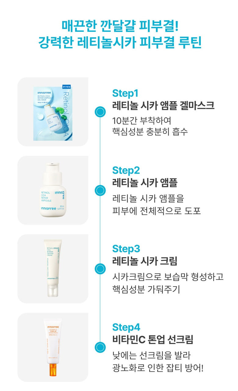 Mặt Nạ INNISFREE Retinol Cica Repair Ampoule Gel Mask-Kallos