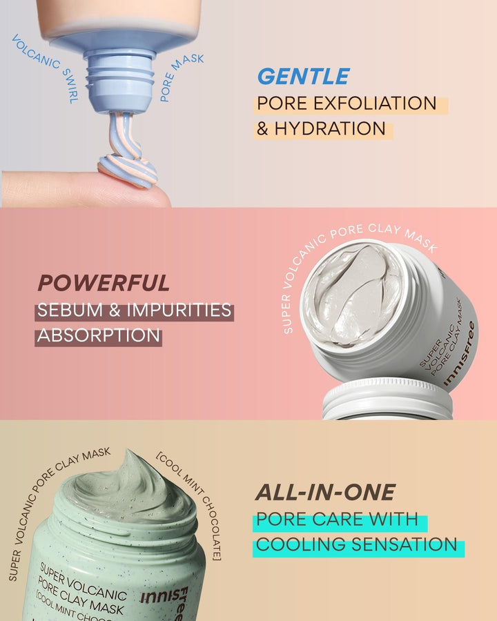 Mặt Nạ INNISFREE Super Volcanic Pore Mask Cool Mint Chocolate-Kallos