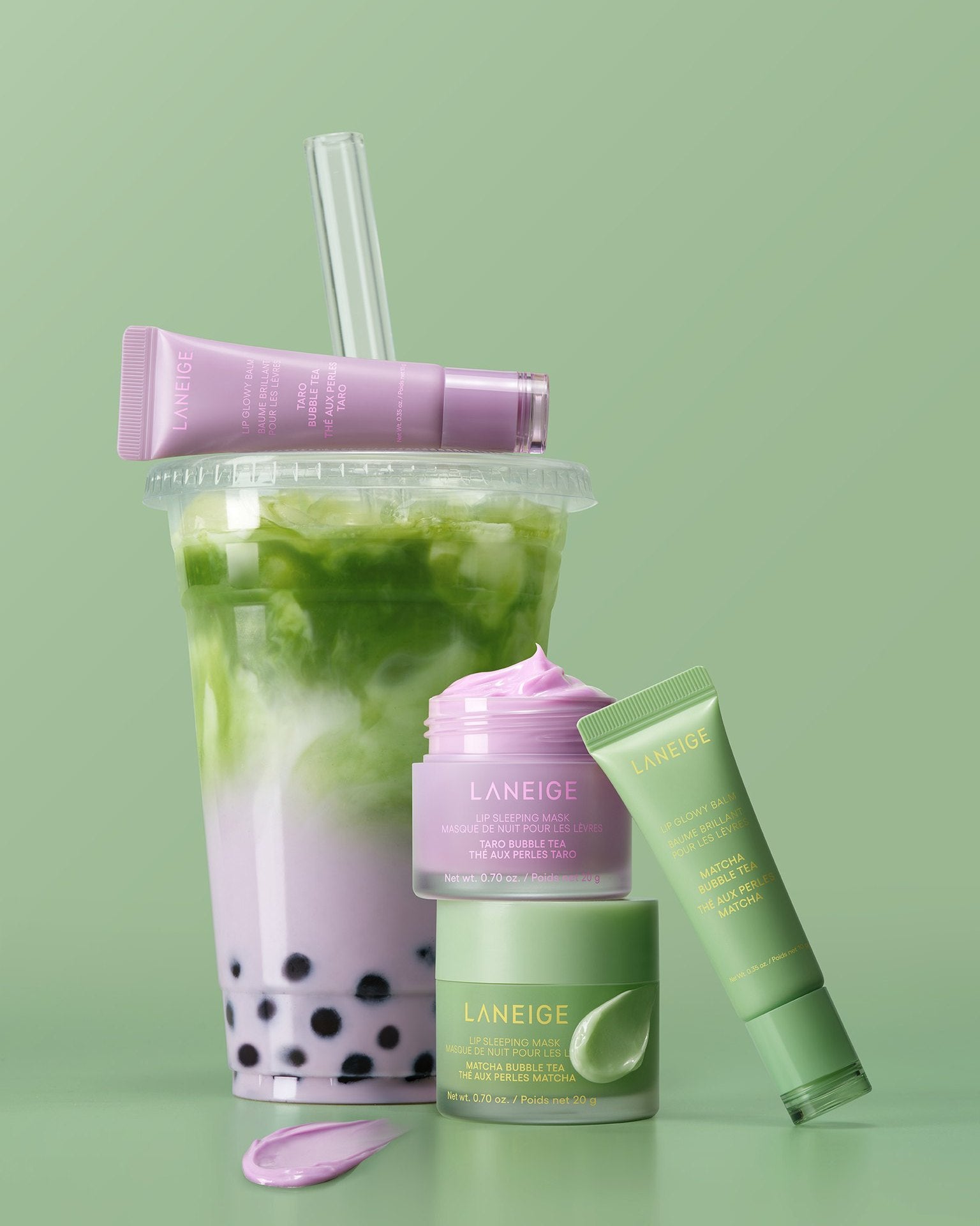 Mặt Nạ Môi LANEIGE Lip Sleeping Mask EX #Matcha Bubble Tea-Kallos