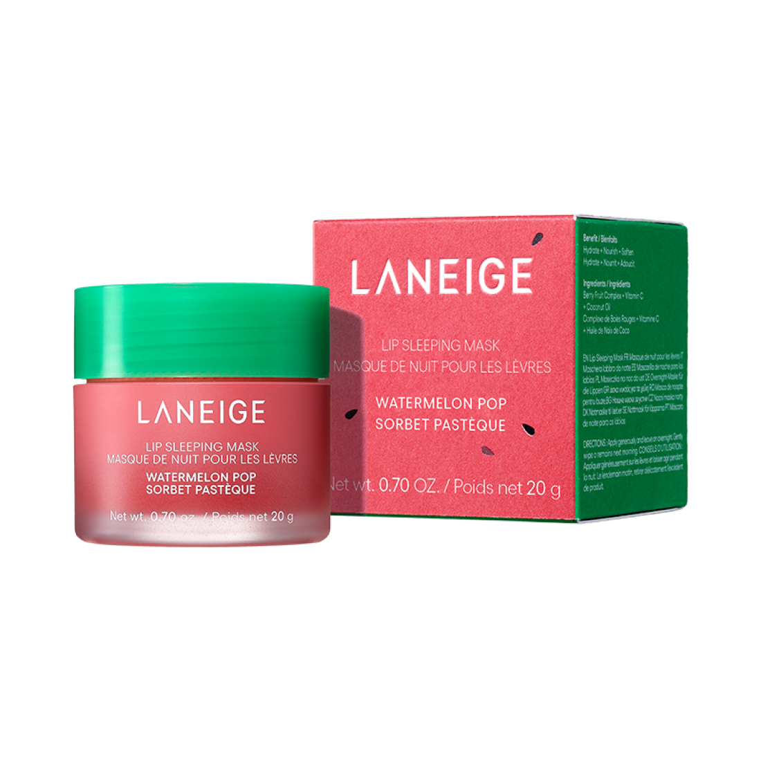 Mặt Nạ Môi Laneige Lip Sleeping Mask #Watermelon Pop