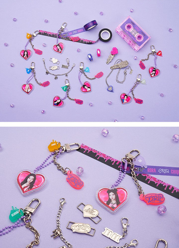 Móc Khoá BABYMONSTER Glitter Acrylic Keyring - Kallos Vietnam