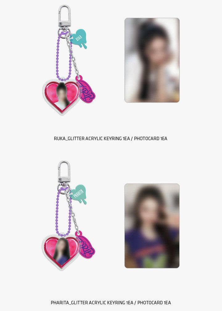 Móc Khoá BABYMONSTER Glitter Acrylic Keyring - Kallos Vietnam
