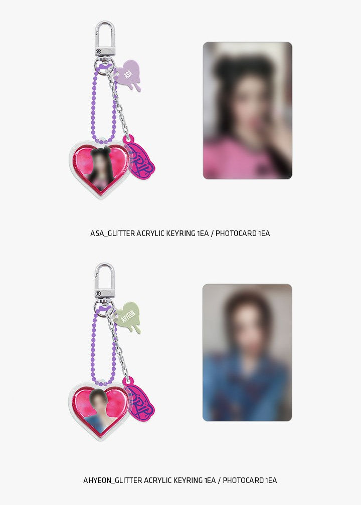 Móc Khoá BABYMONSTER Glitter Acrylic Keyring - Kallos Vietnam