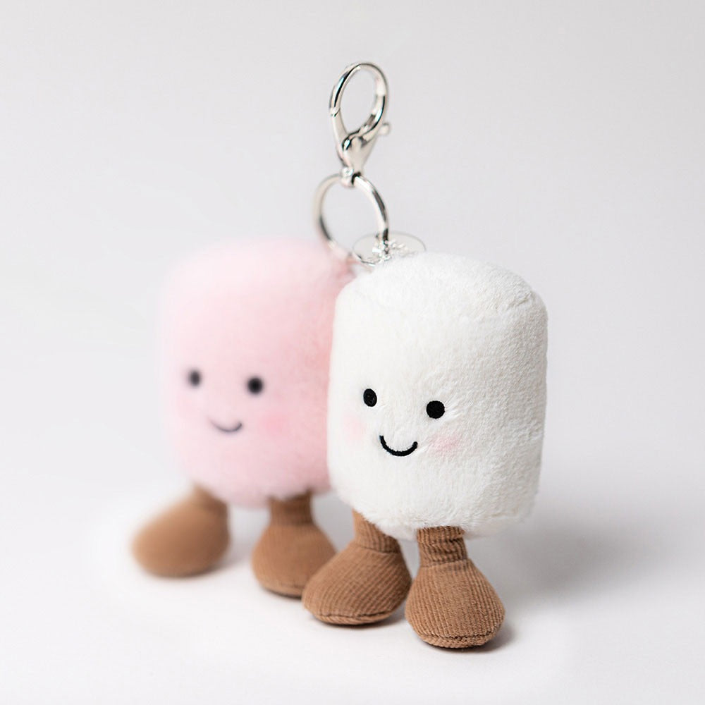Móc Khoá Kẹo Bông JELLYCAT Amuseables Pair Of Marshmallows Bag Charm