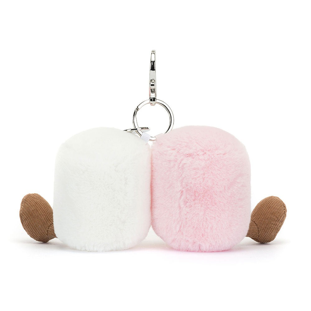 Móc Khoá Kẹo Bông JELLYCAT Amuseables Pair Of Marshmallows Bag Charm