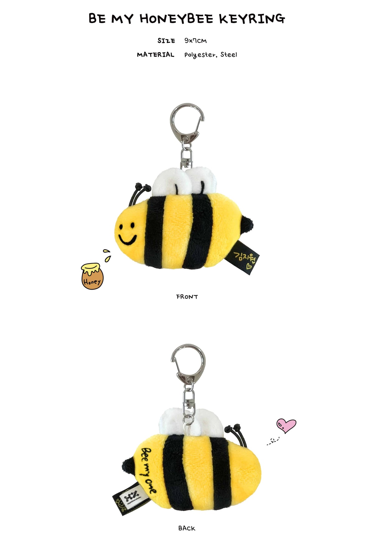 Móc Khoá Sound Wave Kim Ji Won Be My Honeybee Keyring